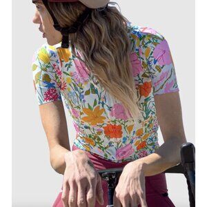 OSTROY Wildflower Women's Cycling Jersey Medium Stretch Sport Outdoor Gorpcore